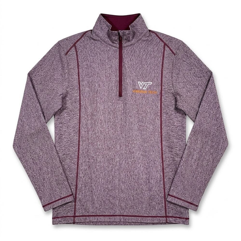 Virginia Tech Hokies 1/4 Zip Performance Pullover Red Antigua Mens Medium